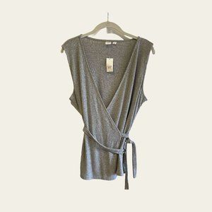 Gap Ribbed Wrap Vest NWT